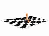 vector chess board and figures, set11