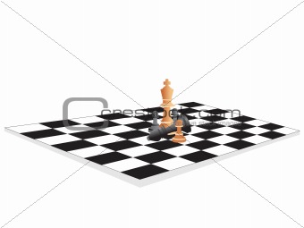vector chess board and figures, set11
