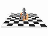 vector chess board and figures, set17