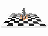vector chess board and figures, set18