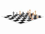vector chess board and figures, set19