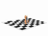 vector chess board and figures, set4