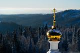 Golden dome orthodox church