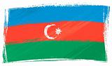 Grunge Azerbaijan flag