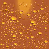 Vector water bubbles on beer glass