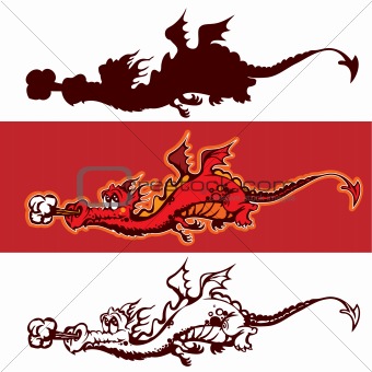 Cartoon dragon