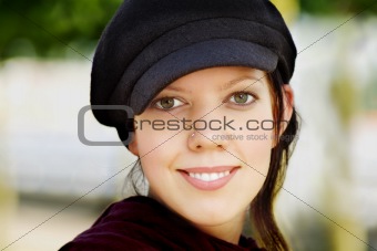 Young woman  with cap