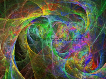 Abstract Vivid Rainbow Design