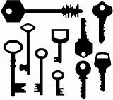 Keys silhouettes