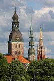 Three towers of Riga