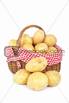 Potatoes in the basket