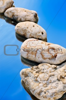 The sky and stones