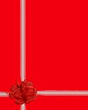 red ribbon gift wrap