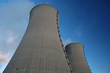 cooling towers of an atomic power plant