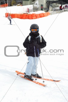 Child downhill ski