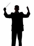 silhouette of conductor