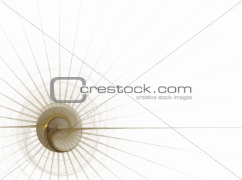 Business Graphic - Gold Circle with radiating spines