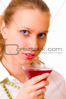 Girl with drink