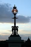A River Thames Street lamp