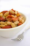 White Bean Salad with red pepper and tomato