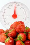 Fresh Strawberrys and wieght scale
