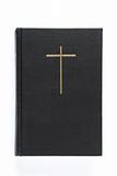 Black bible with cross on the cover
