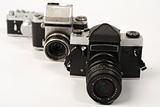 Three photo cameras