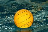 Yellow water-polo ball