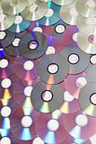 Pile of Many CDs or DVDs 