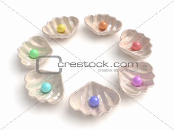 Multicolored Pearls