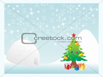 christmas snowflake background series, illustration