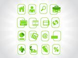 complete web Icons collection, green