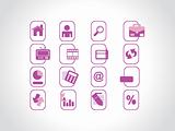 complete web Icons collection, purple