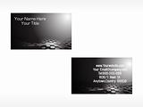  creative wavy background series, business card set_4