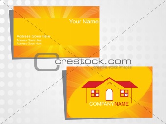 real state business card with logo_11