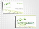 real state business card with logo_12