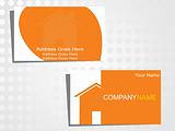 real state business card with logo_15