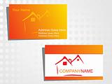 real state business card with logo_18