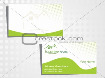 real state business card with logo_20