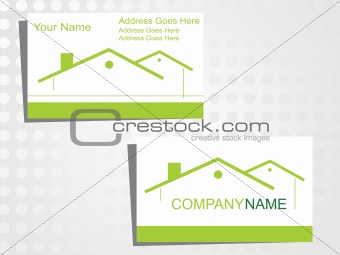 real state business card with logo_21