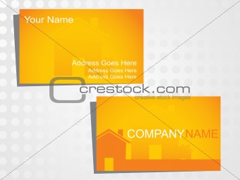 real state business card with logo_23