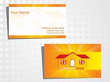 real state business card with logo_25