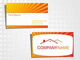 real state business card with logo_26