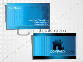 real state business card with logo_27