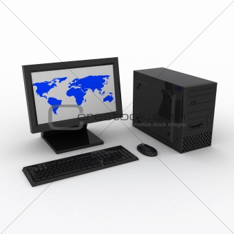Computer with earth
