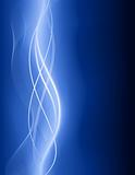 Abstract wave background in blue with neon effects