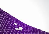 Purple polygons with white background. Vector art