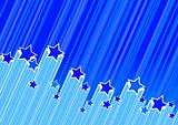 Stars on blue background. Vector