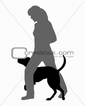 Dog agility (obedience): Command: Run through
