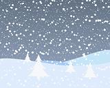 Snowy Christmas Background